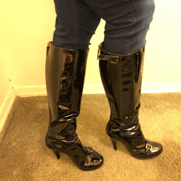 Costume National C'N'C Patent Leather Boots SZ 7 - Picture 6 of 6